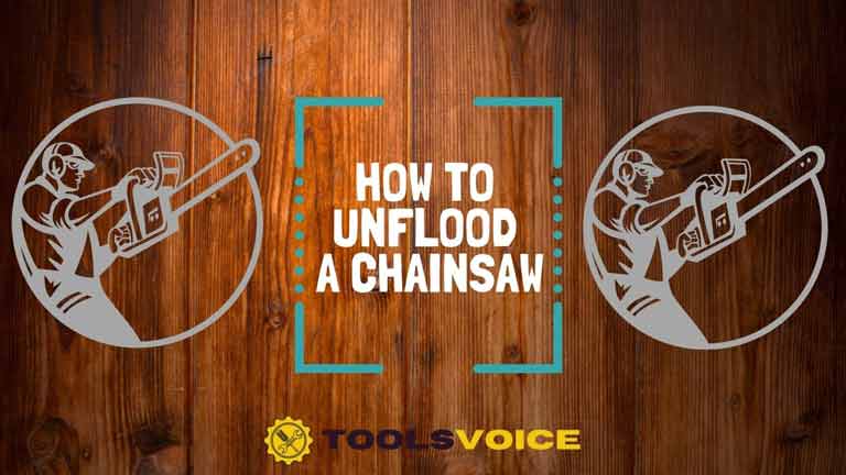 how to unflood a chainsaw